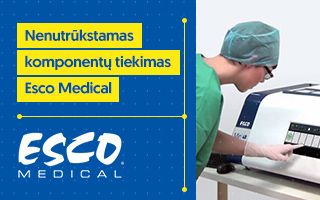 Esco Medical Technologies komponentų tiekimas