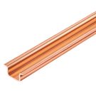 Terminal rail, without slot, Accessories, 35 x 15 x 35 mm, Copper, untreated Weidmuller