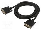 Cable; dual link; DVI-D (24+1) plug,both sides; textile; 1.8m ART
