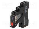 Relay: interface; DPDT; Ucoil: 230VAC; 5A; for DIN rail mounting WEIDMÜLLER