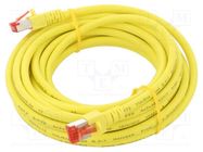 Patch cord; S/FTP; 6; stranded; Cu; LSZH; yellow; 15m; 27AWG HELUKABEL