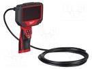 Inspection camera; Display: LCD 4,3"; Cam.res: 480x272; Len: 3m Milwaukee