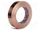 Tape: electrically conductive; W: 25mm; L: 16.5m; Thk: 0.06mm PPI