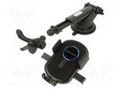 Car holder; black; air vent,for dashboard,for windscreen VENTION