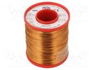 Coil wire; single coated enamelled; 0.65mm; 1kg; -65÷180°C INDEL