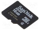 Memory card; EDGE; microSDHC; R: 20MB/s; W: 5MB/s; Class 4; 16GB SANDISK