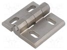 Hinge; Width: 68mm; stainless steel; H: 65mm; adjustable ELESA+GANTER