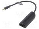 USB to Fast Ethernet adapter; USB 2.0; 10/100Mbps; black; 0.15m VENTION