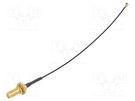 Cable: coaxial; Cable: 1.13 mm Micro-cable; 0.15m; AMC,SMA; female AMPHENOL RF