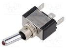 Switch: toggle; Pos: 2; SPST; ON-OFF; 20A/12VDC; -20÷85°C SCI