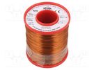 Coil wire; double coated enamelled; 0.5mm; 1kg; -65÷200°C INDEL