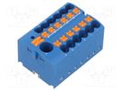 Splice terminal: distribution block; 2.5mm2,6mm2; ways: 1; blue PHOENIX CONTACT
