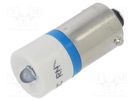 LED lamp; blue; BA9S,T10; 24÷30VDC; -20÷60°C; Mat: plastic CML INNOVATIVE TECHNOLOGIES