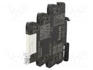 Relay: interface; SPDT; Ucntrl: 24VDC; 6A; for DIN rail mounting WEIDMÜLLER