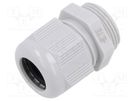 Cable gland; without nut; M25; 1.5; IP68; polyamide; light grey TE Connectivity