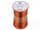 Coil wire; double coated enamelled; 0.7mm; 0.5kg; -65÷200°C INDEL