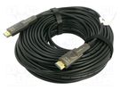 Cable; HDCP 2.2,HDMI 2.0,optical; LSZH; 30m; black DIGITUS