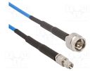 Cable: coaxial; Cable: Times AA-60091; 1m; N,SMA; male; male AMPHENOL RF