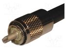 Plug; UHF (PL-259); male; straight; soldering; for cable; phenolic AMPHENOL RF
