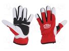 Protective gloves; Size: L; leather,spandex FELCO