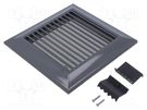 Accessories: ventilation grille; graphite; 135x135mm DOSPEL S.A.