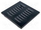 Accessories: ventilation grille; graphite; 140x140mm; metal DOSPEL S.A.