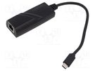 USB to Fast Ethernet adapter; Ethernet,USB 3.2; black LOGILINK