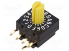 Encoding switch; Pos: 16; PCB,THT; 100mΩ; DC load @R: 0.03A/15VDC KNITTER-SWITCH