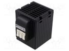 Blower; heating; 150W; 230VAC; IP20; for DIN rail mounting 