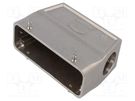 Enclosure: for HDC connectors; Han-INOX®; size 24B; for cable HARTING