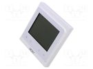 Wireless thermostat; wall mount; 95÷240VAC; IP20; Temp: 0÷45°C MOES