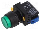 Switch: push-button; 22mm; Stabl.pos: 1; NO; green; LED; IP65; Pos: 2 IDEC