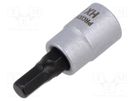 Socket; hex key,socket spanner; HEX 5mm; 1/4"; 33mm PROXXON