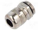 Cable gland; without nut; PG11; IP68; brass; Entrelec TE Connectivity