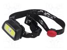 Torch: LED headtorch; 3h; 240lm; IPX4; High Bright 240 Goobay