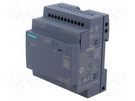 Programmable relay; 10A; IN: 8; Analog in: 4; Analog.out: 0; OUT: 4 SIEMENS