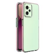 Spring Case case for Realme C35 silicone cover with frame light pink, Hurtel