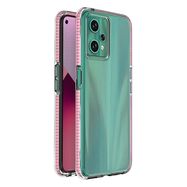 Spring Case for Realme 9 Pro silicone cover with frame light pink, Hurtel