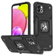 Wozinsky Ring Armor case for Samsung Galaxy A03 armored cover magnetic holder ring black, Wozinsky