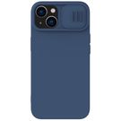 Nillkin CamShield Silky Silicone Case iPhone 14 case cover with camera cover blue, Nillkin