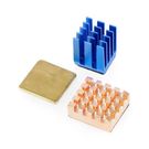 Set of heat sinks for Raspberry Pi with thermoconductive tape - 3pcs.