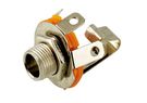 Jack Chassis Socket with Switch Contact - 6.35 mm - Mono - female, open design (2 pin)