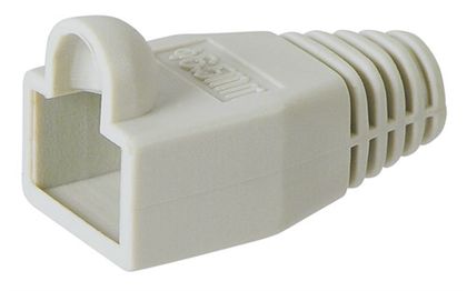 Strain Relief Boot for RJ45 Plugs, grey - cable entry 6.40 mm 11236