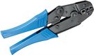 Crimping Tool for Isolated Cable Lugs, blue - for crimping 3 different cable lug sizes with variable pressure