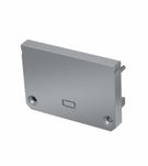 Endcap for LED profile ILEDO, plastic, gray, with push-hole