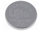 Battery: lithium; 3V; CR1632,coin; 120mAh; non-rechargeable LIJIA