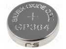 Battery: silver; 1.55V; coin,R621,SR60; non-rechargeable; 1pcs. GP