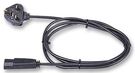 POWER CORD, UK TO IEC, 2M, 5A, BLACK