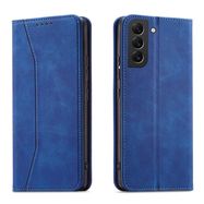 Magnet Fancy Case for Samsung Galaxy S23 Ultra Cover with Flip Wallet Stand Blue, Hurtel