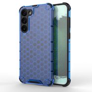 Honeycomb case for Samsung Galaxy S23+ armored hybrid cover blue, Hurtel